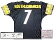 Ben Roethlisberger Pittsburgh Steelers NFL Hand Signed Authentic Style Home Black Football Jersey