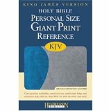 Holy Bible: King James Version, Personal Size Giant Print Reference Bible, Blue on Gray Flexisoft (Bible Kjv)