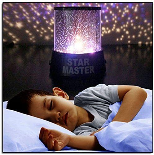 Generic Colorful Twilight Romantic Sky Star Master Projector Lamp Starry LED Night Light Kids Bedroom Bed Light for Christmas Light (Purple) Color: Purple, Model: