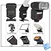 Pro Series TTL Power Zoom Shoe Mount Flash For Sony SLT-A33, SLT-A37, SLT-A55, SLT-A57, SLT-A58 Digital SLR Cameras. Kit Includes: Power Zoom Autofocus Dedicated Flash w/ LCD, Honeycomb, Color Gels, Tripod Flash Holder, Softbox Diffuser, Mini Reflector, Snoot & CS Microfiber Cleaning Cloth