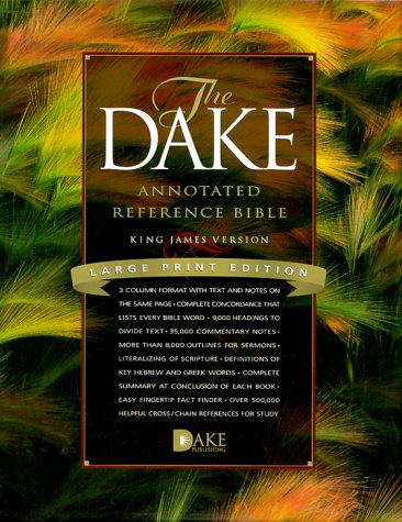 Dake Annotated Reference Bible-KJV-Large Print - Burgundy Genuine Leather