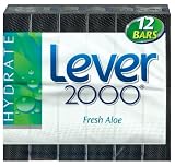 Lever 2000 Moisturizing Bar, Great Feeling Clean w/Aloe Vera- Twelve 4.5oz.Bars (Packaging may vary)