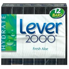Lever 2000 Moisturizing Bar, Great Feeling Clean w/Aloe Vera- Twelve 4.5oz.Bars (Packaging may vary)