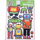 Robots and More Decorative Child Room Wall Stickers ~ Temporary, Repositionable