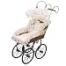 Antique Reproduction Victorian Pram With Canopy