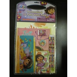 Click to buy Dora The Explorer Back to School: Dora the Explorer Personalized 11 Piece Value Pack from Amazon! Click to buy Dora The Explorer Merchandise: Dora the Explorer Personalized 11 Piece Value Pack from Amazon!