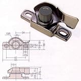 アルミサッシ用クレセント錠　KC-25