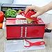 Nardo Visgo® Mandoline Slicer with 4 Stainless Steel Blades - Multi-functional Vegetable Peeler Slicer Grater & Julienne Slicer, Time Saving Fun Creating Kitchen Gadget for Home & Commercial Cooking