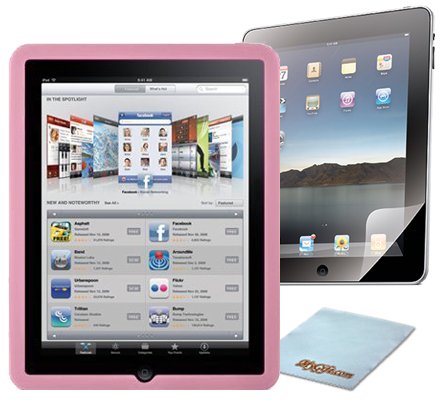 Apple iPad 1st Gen Wi-Fi / 3G Pink Rubber Skin