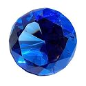 Giant Colbalt Blue Diamond Paperweight in Gift Box