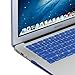 GMYLE(R) Hard Case Frosted for MacBook Air 11 inch - Blue 4 in 1 Rubberized (Rubber Coated) Hard Case Cover - Soft Sleeve Bag and Silicon Keyboard Protector - Clear LCD Screen Protector