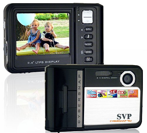 SVP NEW 9MP Black Digital Camera+ Video Recorder+8X Zoom~ UltraSlim