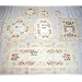 Doily/Placemat 8" in Cream with Delicate Pink flower Design