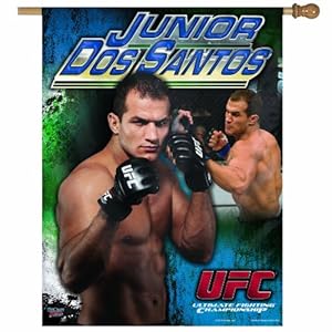 UFC Junior Dos Santos 27-by-37 Inch Vertical Flag