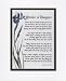 "A Mother & Daughter" Touching 8x10 Poem, Double-matted In White/Dark Green And Enhanced With Watercolor Graphics. A Gift For A Mother Or Daughter.