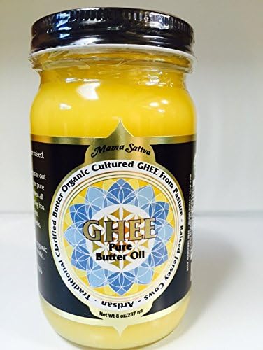 Mama Sattva Cultured Ghee - Certified Organic &amp; Pasture-Raised (8 oz)