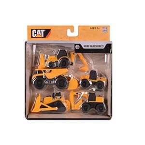 Amazon.com: Toy State Caterpillar Construction Mini Machine 5-Pack ...