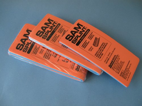 SAM Splint 3X Combo Pack Orange/Blue Flat by Rescue Essentials