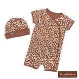 Giraffe Baby Hat and Romper Gift Set