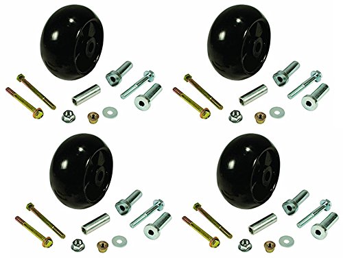 4 Stens 210-235 John Deere 737 and 757 Z-Trak Plastic Riding Lawn Mower Deck Wheels AM116299 AM133602 M111489
