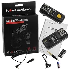 Fotodiox Pro PocketWonder Elite 4-in-1 w/ TTL pass-thru, Radio Wireless Trigger Starter Kit (3N), fits Nikon Camera (1 TX + 1 RX), Shutter Release, TTL pass-through