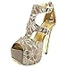 Luichiny Women's Clear Day Dress Sandal