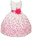 Floral Spring Easter Flower Girl Dress in Fuchsia Aqua Orange 2-12.