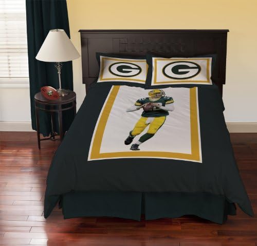 NFL Biggshots Bedding - Green Bay Packers Aaron Rodgers Comforter Set, Full