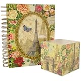 Rendez vous in Paris Spiral Bound Notepad and Memo Cube Combination set