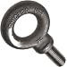 Jergens 18568 Shoulder Eye Bolt with Mill Finish, C-1030 Forged Steel, M30 x 3.5 mm Thread, 14080 lbs Capacity