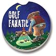 Golf Fanatic Car Coasters - 2 Pack