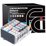 Canon Multipack CLI8 /B/C/M/Y/PM/PC - WITH CHIP - Set of 6 Canon Compatible Printer Ink Cartridges for Canon Pixma iP6600D iP6700D PRO 9000 Printer Inks - CLI-8 / PGI-5 (Contains: 1x CLI-8C, 1x CLI-8PC, 1x CLI-8Y, 1x CLI-8M, 1x CLI-8PM, 1x CLI-8BK) iP 6600D iP 6700D PRO 9000 - Latest Chip Installed, Ready For Use, No Fuss!