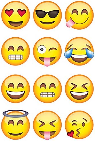 BEST QUALITY Nanu Nanu Emoji Temporary Tattoos,11 Unique Designs (Pack of 12, 144 Pieces), Size 1.5"