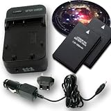 NIKON EN-EL9 Equivalent Charger & Battery 2-Pack Combo for OEM MH-23 / Nikon D60 / D40