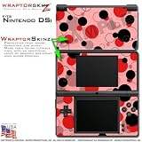 Nintendo DSi Skin Lots of Dots Red on Pink WraptorSkinz Skins (DSi NOT INCL ....
