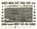 GIANT Wall Sticker of: Panoramic map of historic Wallingford, Connecticut.