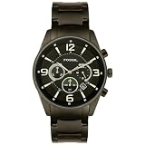 Fossil Men’s Chronograph Black Ion-Plated Watch #FS4446