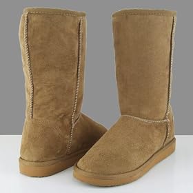 SONG Women's Micro Suede Winter Boots TAN