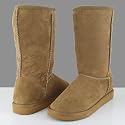 SONG Classic Fur Suede Winter Boots Chestnut Tan