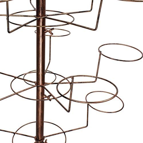 Seana Casual Hat Display Fixture Floor Stand FJ67 (Antique Copper, 7-Tier)