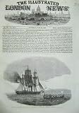 1855 MASSACRE HANGO-HEAD COSSACKS SHIP FLAG TRUCE SEA