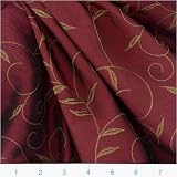 Embroidered Taffeta Ferrino Cinnabar