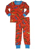 Planet Color by Todd Parr - Infant Boys Long Sleeve Dinosaur Pajamas, Red, Blue