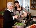 Wallmonkeys Peel and Stick Wall Decals - Cooking with Grandma. - 24"W x 18"H Removable Graphic