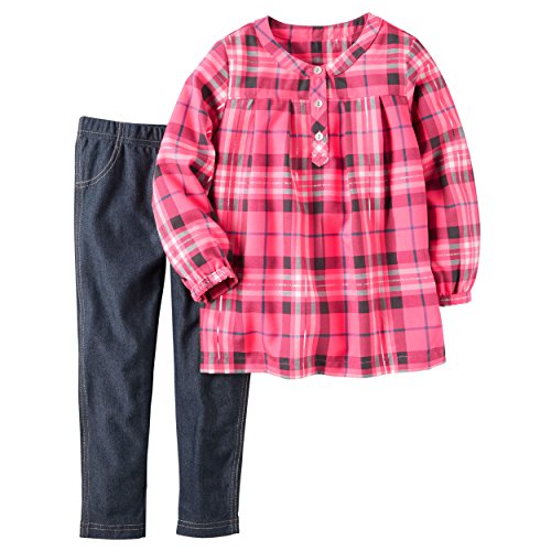 Carter's Girls 2 Pc Playwear Sets 259g228, Plaid, 4T