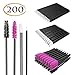 Disposable Makeup Applicator 200 Pcs 4 Style - Lash Brushes Mascara Wands & Lip Brushes & Eyeliner Brush - Disposable Makeup Tools Daily Makeup Brushes Sets Kits