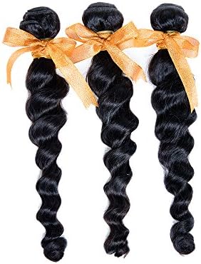 Savena Malaysian 7A Grade 3Bundles/lot 8Inch Natutal Black Loosewave Human Hair Extension 100%Human Hair Weft