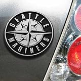 Seattle Mariners Silver Car Emblem
