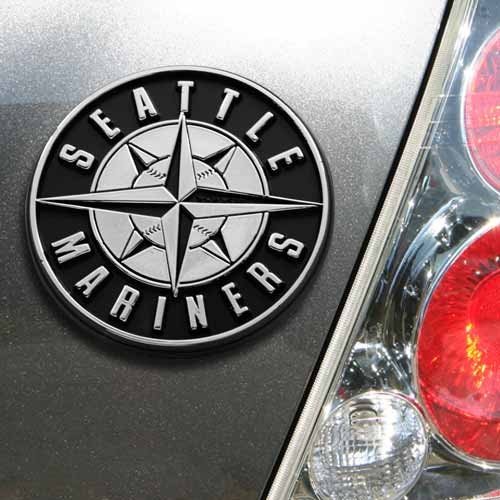 Seattle Mariners Silver Car Emblem