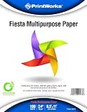 Printworks Fiesta Multipurpose Paper, 8.5 x 11 Inch, 24-Pound, Assorted Colors, 100 Sheets (00578)